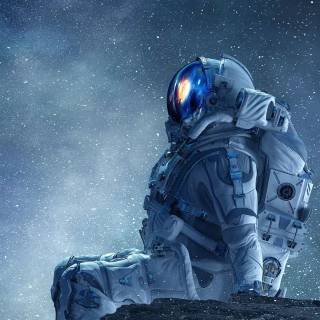 iPhone XR astronaut wallpaper