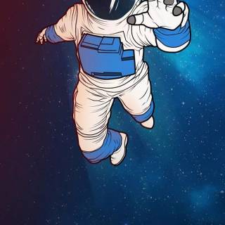 iPhone XR astronaut wallpaper