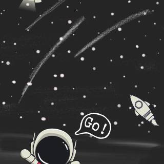 iPhone XR astronaut wallpaper