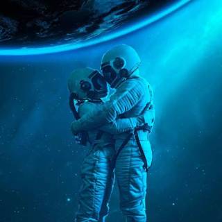 iPhone XR astronaut wallpaper