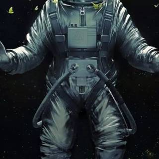 iPhone XR astronaut wallpaper