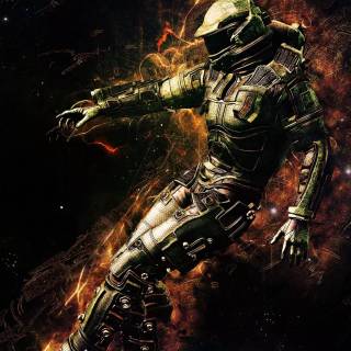 iPhone XR astronaut wallpaper