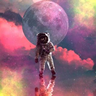 iPhone XR astronaut wallpaper