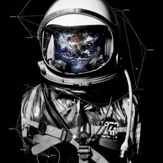 iPhone XR astronaut wallpaper