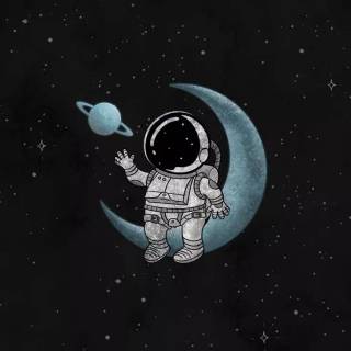 iPhone XR astronaut wallpaper