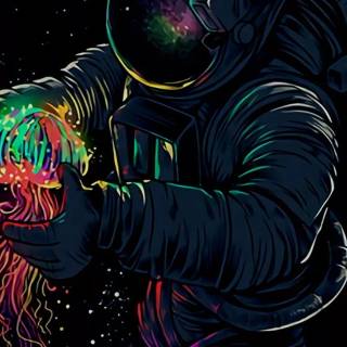 iPhone XR astronaut wallpaper