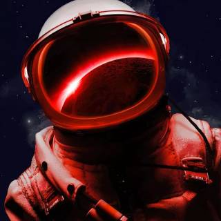 iPhone XR astronaut wallpaper