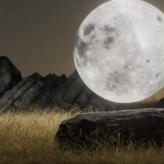 iPhone 7 Plus moon wallpaper