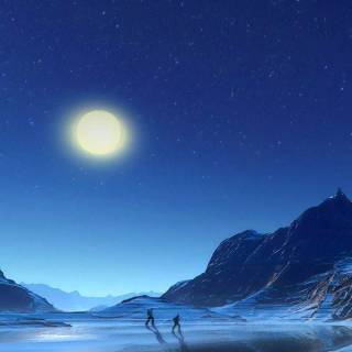 iPhone 7 Plus moon wallpaper