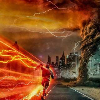 Flash iPhone X wallpaper