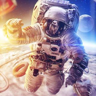 Astronaut HD iPhone wallpaper