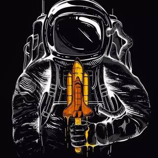 Astronaut HD iPhone wallpaper