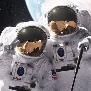 Astronaut HD iPhone wallpaper