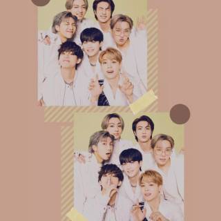 BTS minimal iPhone wallpaper