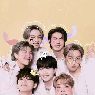 BTS minimal iPhone wallpaper