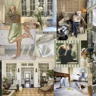 Green collage desktop wallpaper