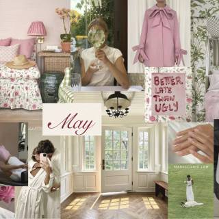 Green collage desktop wallpaper