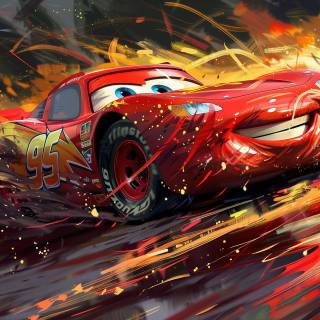Lightning McQueen desktop wallpaper