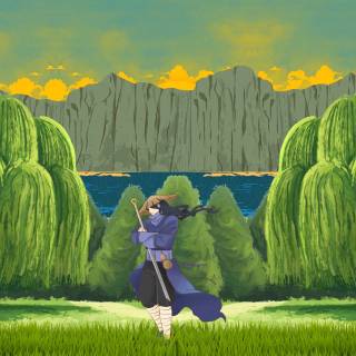 Cozy anime PC wallpaper