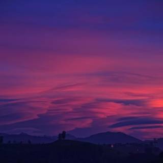 Purple sky desktop wallpaper