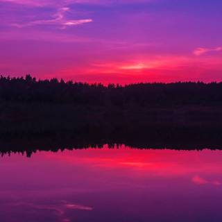 Purple sky desktop wallpaper