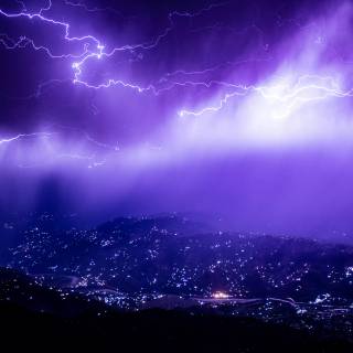 Purple sky desktop wallpaper