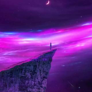 Purple sky desktop wallpaper