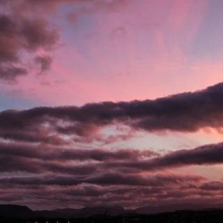 Purple sky desktop wallpaper