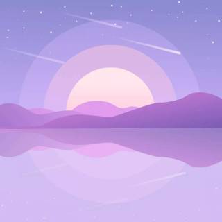 Purple sky desktop wallpaper