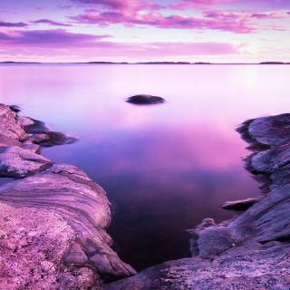 Purple sky desktop wallpaper