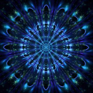 Blue aura desktop wallpaper