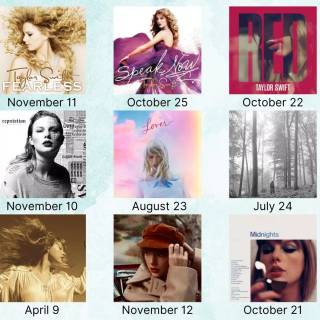 Taylor Swift Collage desktop wallpaper