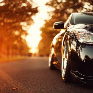 Black car desktop wallpaper