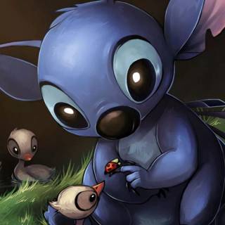 Stitch mobile wallpaper