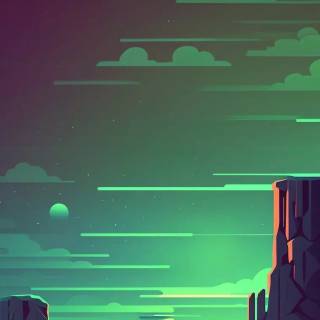 Mobile green wallpaper