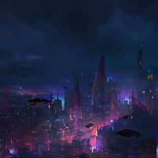 Futuristic mobile wallpaper