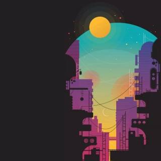 Futuristic mobile wallpaper