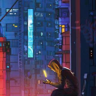 Futuristic mobile wallpaper