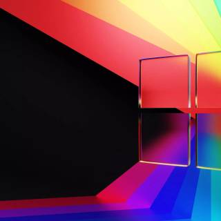 Windows 11 rainbow wallpaper