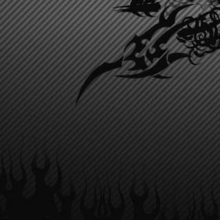 Tribal black wallpaper