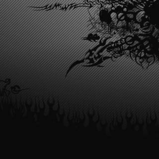 Tribal black wallpaper