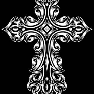 Tribal black wallpaper