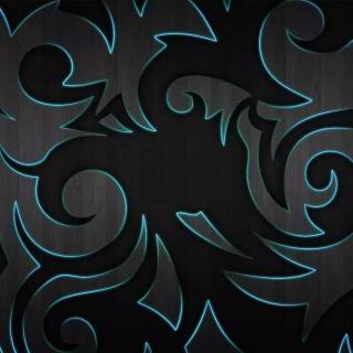 Tribal black wallpaper