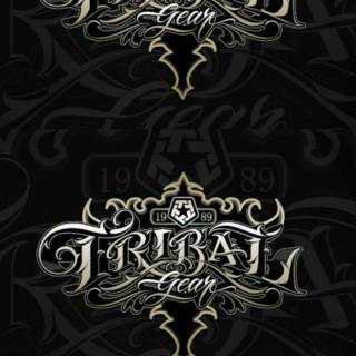 Tribal black wallpaper