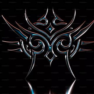 Tribal black wallpaper