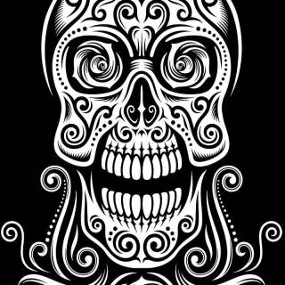 Tribal black wallpaper