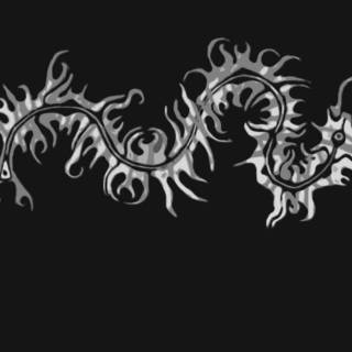 Tribal black wallpaper