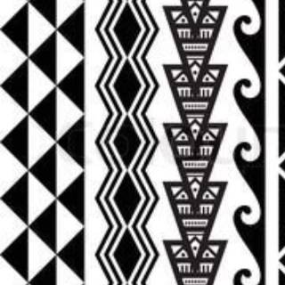 Tribal black wallpaper