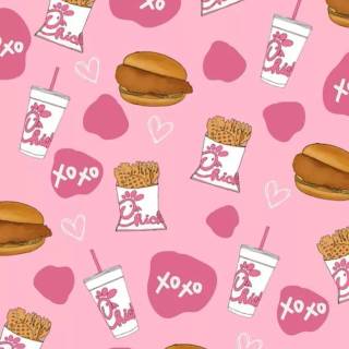 Preppy food wallpaper