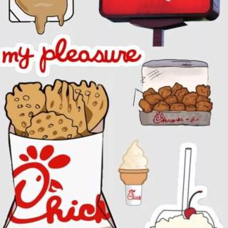 Preppy food wallpaper